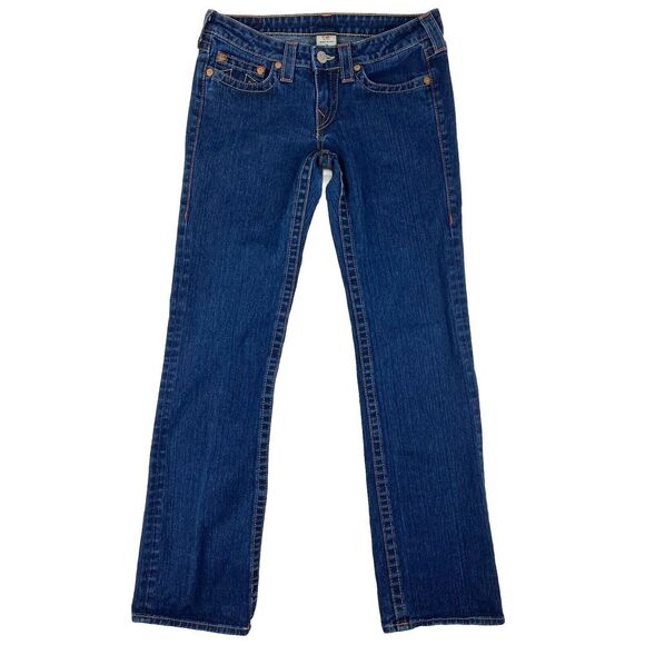 True Religion Women's High Rise Jeans - Dark Blue - Picture 1 of 14